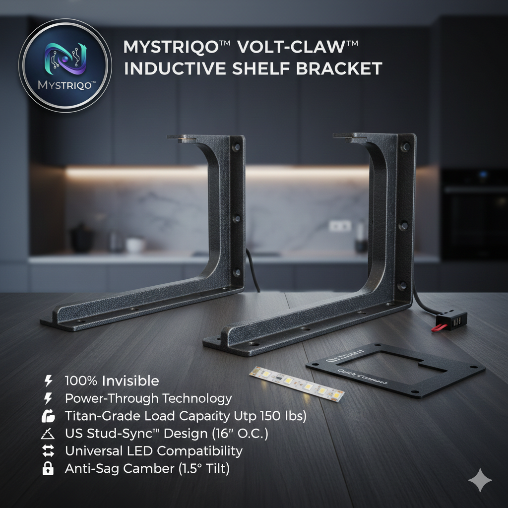 Mystriqo™ Volt-Claw™ Inductive Shelf Bracket