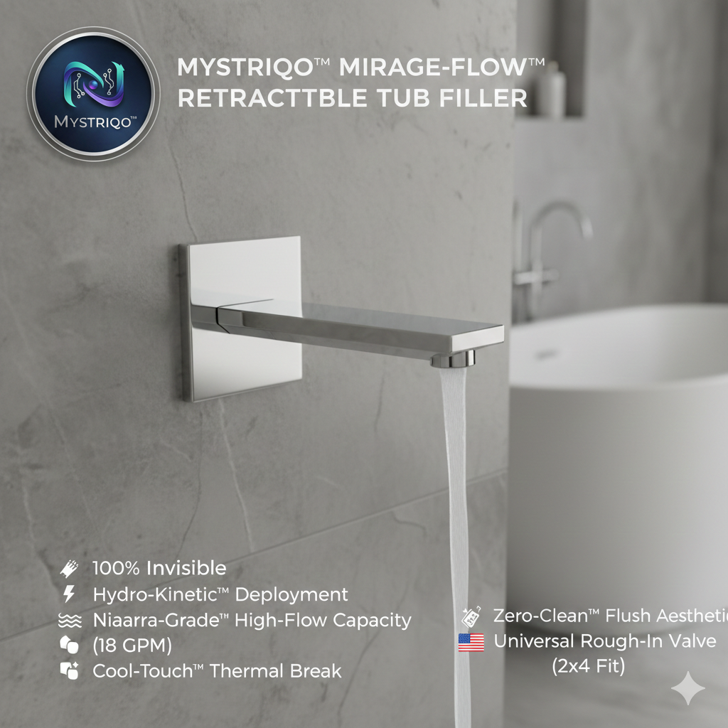 Mystriqo™ Mirage-Flow™ Retractable Tub Filler